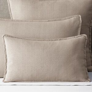 Restoration Hardware ITALIAN LUCCA LINEN-COTTON WEAVE STANDARD SHAM in Latte